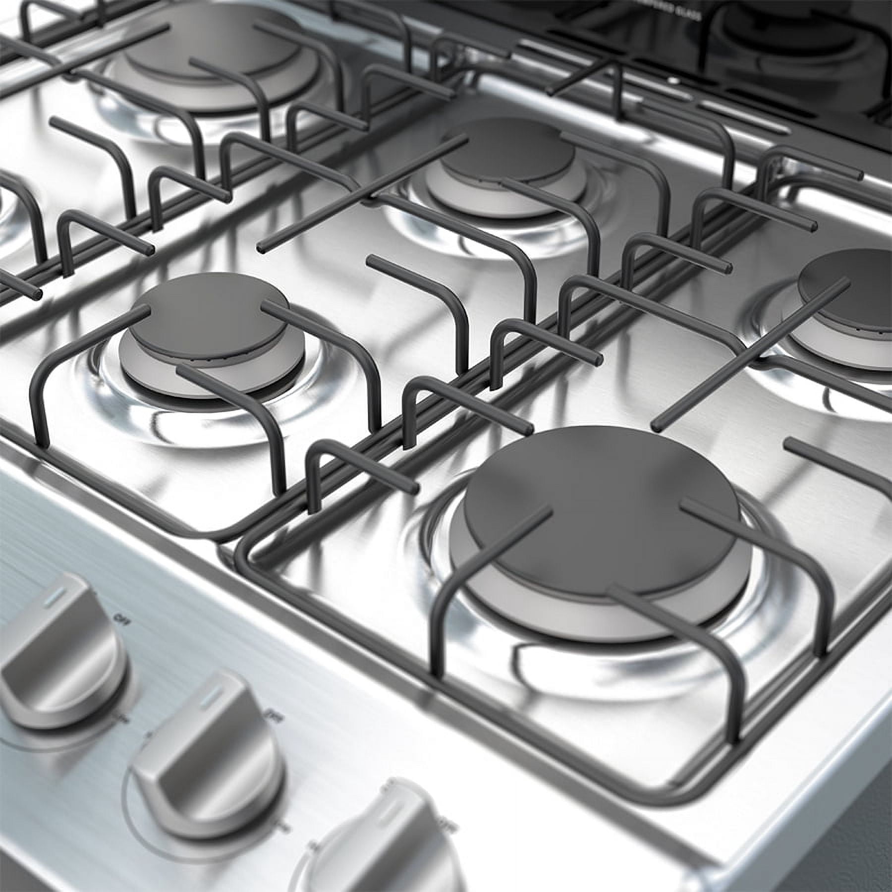 Whirlpool® Brand New LWFR3100B - 30-inch Freestanding Gas Range - Black, with 6 Burners.