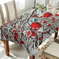 thumbnail image 3 of SKYSONIC 60"x120" Square Tablecloth with Christmas Winter Tree Snow Balls Prints, Anti-Wrinkle and Smooth Table Cloth for Kitchen/Home Party Decoration, 3 of 7