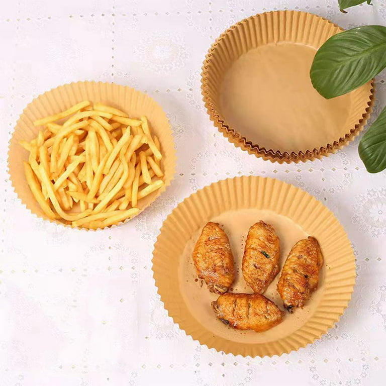 Household Food-grade Air Fryer Paper Oil-absorbing Paper Pad Paper Baking  Barbecue Food Silicone Oil Paper Round Paper Plate - AliExpress