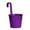 Purple, variant on Naxoaeo Hanging Planters Outdoor, Colorful Large Metal Flower Pot, Balcony Planters Railing Hanging Herb Garden Iron Hanging Plant Buckets for Fence Rail Deck Porch Outside Wall