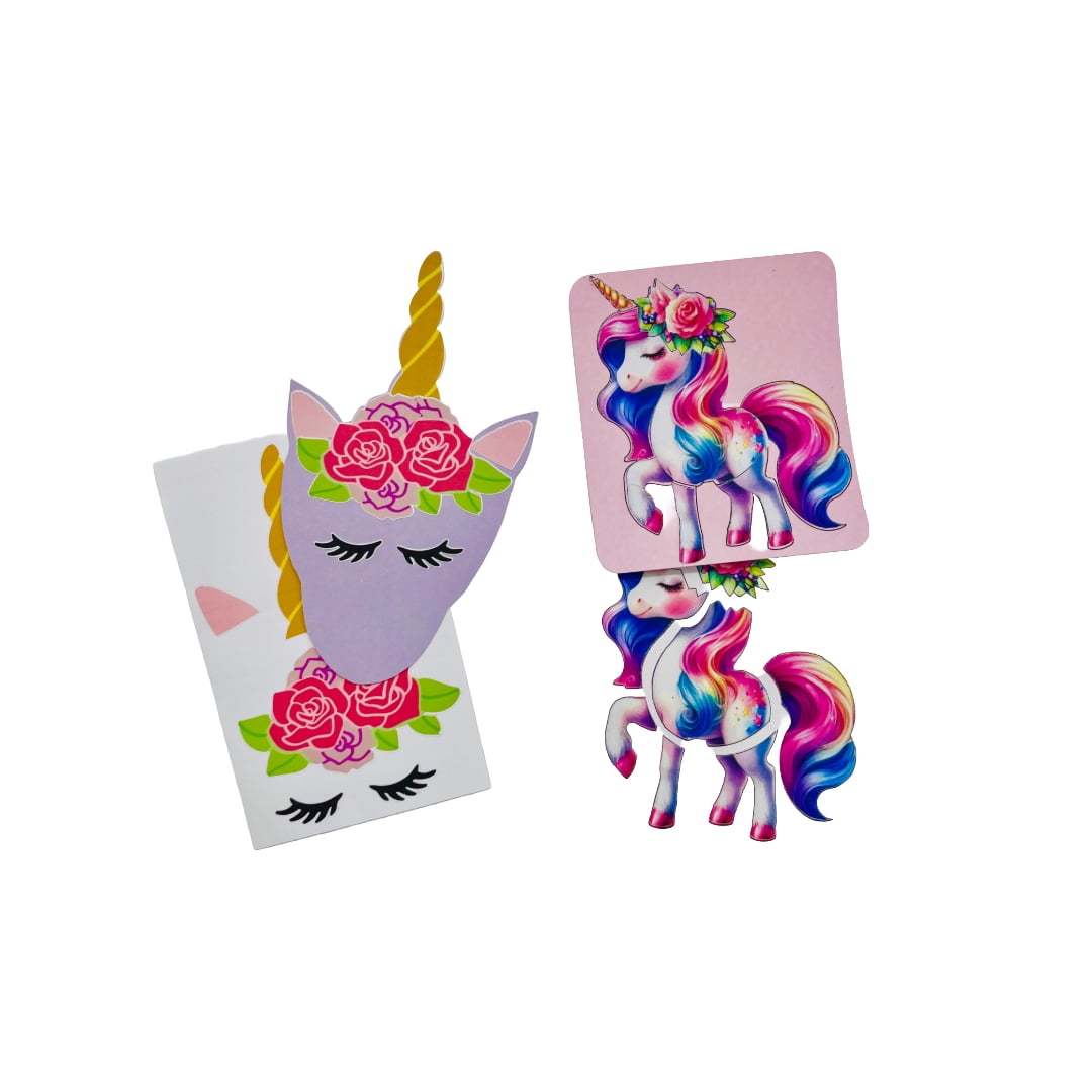 Timeless Desserts Unicorn Birthday Gift Basket - Unicorn Book, Personalized, Craft, Candy