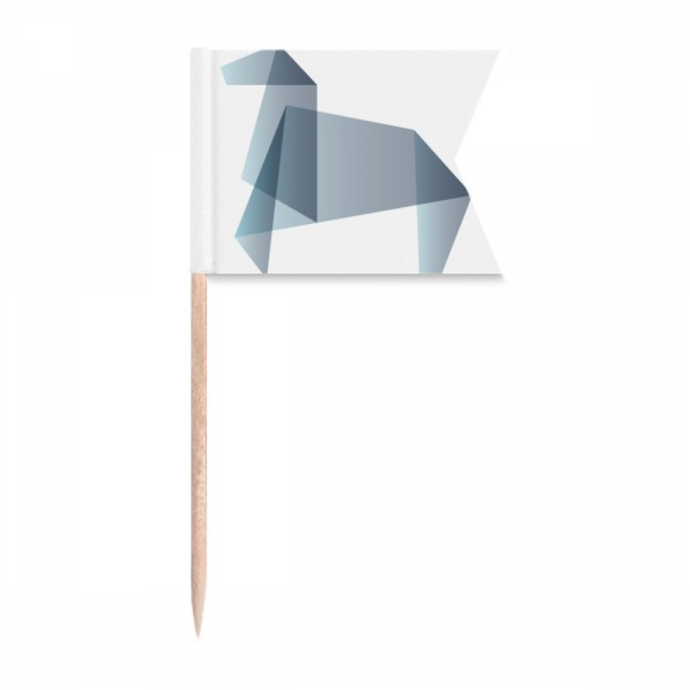 Origa Horse Geometric Shape Toothpick Flags Labeling Marking for Party Cake Food Cheeseplate