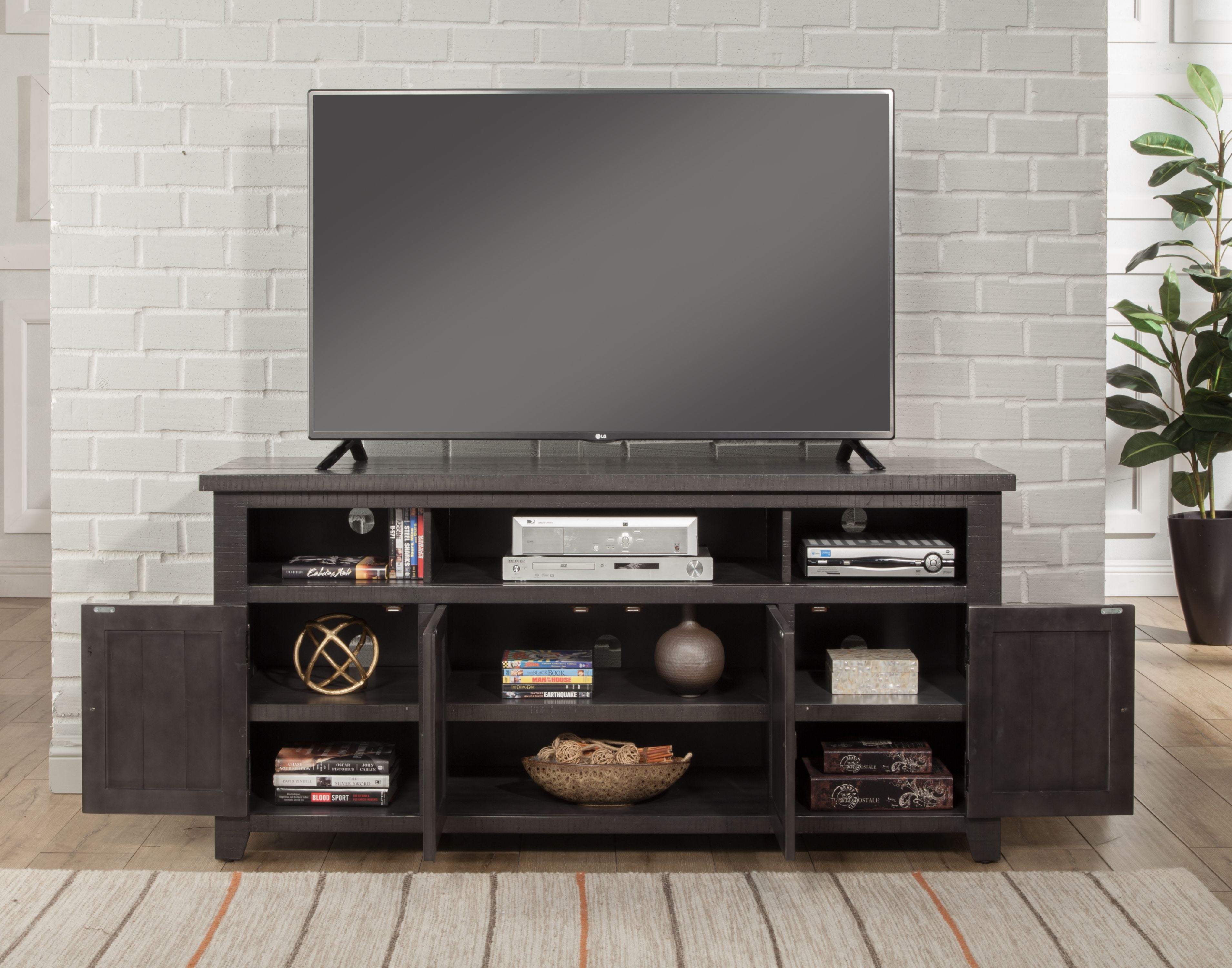 Martin Svensson Home Foundry TV Stand for TVs up to 70", Grey