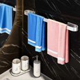 thumbnail image 2 of Towel Rack No Drilling, Thickened High Strength Self-adhesive Aluminum Towel Rail For Bathroom Kitchen Toilet (25cm), 2 of 5