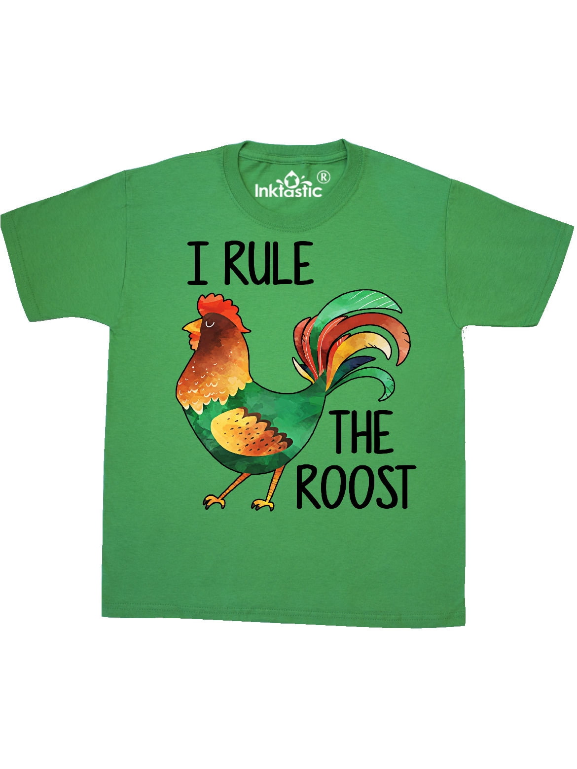 Inktastic Farmer I Rule The Roost Rooster Youth TShirt