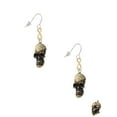 thumbnail image 2 of Delight Jewelry Resin Skull Gold Tone Infinity French Earrings, 2 of 4