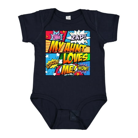 

Inktastic My Aunt Loves Me Boys or Girls Baby Bodysuit