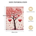 thumbnail image 2 of JEUXUS  Canvas Print Wall Art for Home Living Room Bedroom Decor Happy Valentine's Day Love Heart Tree Pink Artwork on Canvas Stretched and Framed Ready to Hang, 2 of 5