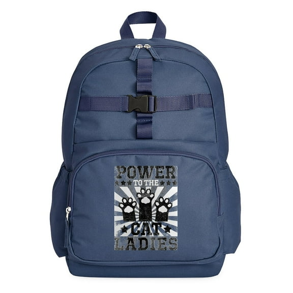 CafePress - Power To The Cat Ladies - Cute School Travel Backpack