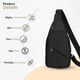 thumbnail image 5 of Mochila con puerto USB, mochila con puerto para auriculares, mochila de senderismo, mochila multiusos, bolsa deportiva, riñonera, mochila para portátil, resistente, de gran tamaño, ideal, 5 of 9