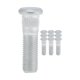 thumbnail image 1 of Ofertas únicas 10 Pcs M12x1.5 Perno de rueda para KIA SORENTO 2004-2008 Conjunto de pernos de rueda delantera trasera No. 513613E000 Acero aleado Tono plateado, 1 of 1