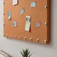 thumbnail image 3 of Linon Krall 24 x 36 inch Corkboard, Orange, Bulletin Boards, Can Be Handheld, 3 of 16