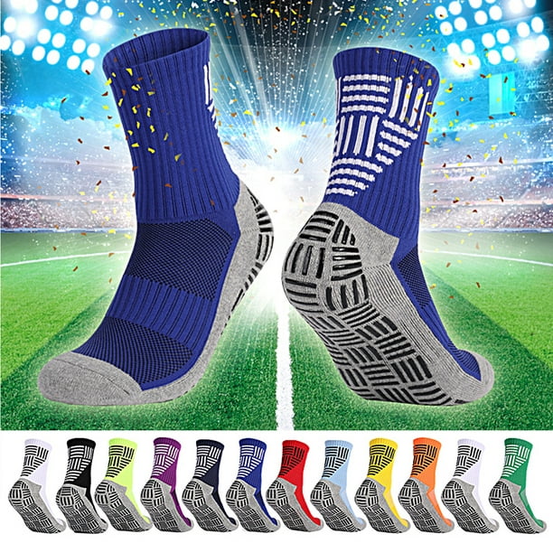 Neinkie Men's Soccer Socks Anti Slip Non Slip Grip Pads for Football  Basketball Sports Grip Socks