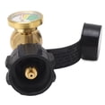 thumbnail image 1 of Propane Tank Gas Gauge Adapter, Protective Rugged Easy To Install Propane Tank Leak Detector Brass Universal  for Camping, 1 of 7