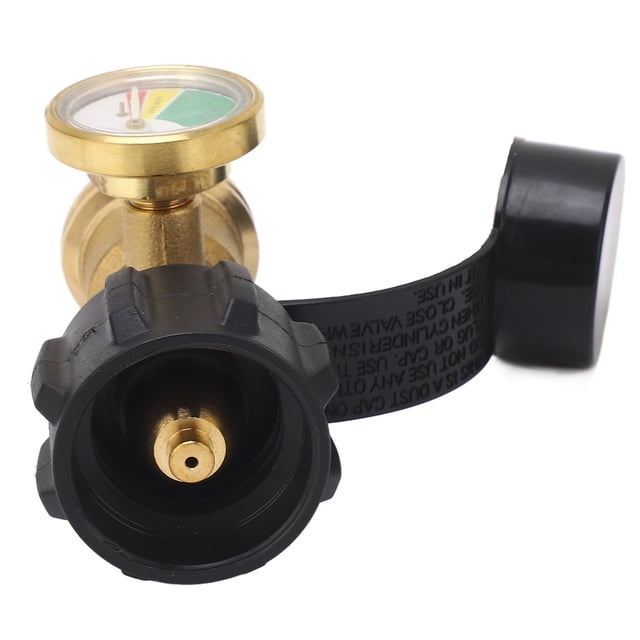 Adaptateur de Jauge de Réservoir de Propane, Protecteur Robuste Facile à Installer Détecteur de Fuite de Réservoir de Propane en Laiton Universel pour Camping