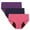 Womens Underwear1--Purple, variant on Meichang 3 Pack Period Underwear Women Plus Size Mid Waisted Leak Proof Menstrual Brief Panties Seamless Breathable Incontinence Underwear