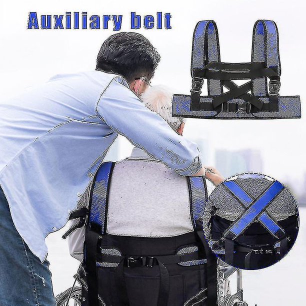 Cinturón de seguridad para silla de ruedas, chaleco de soporte, cinturón de seguridad ajustable, banda de restricción para pacientes mayores