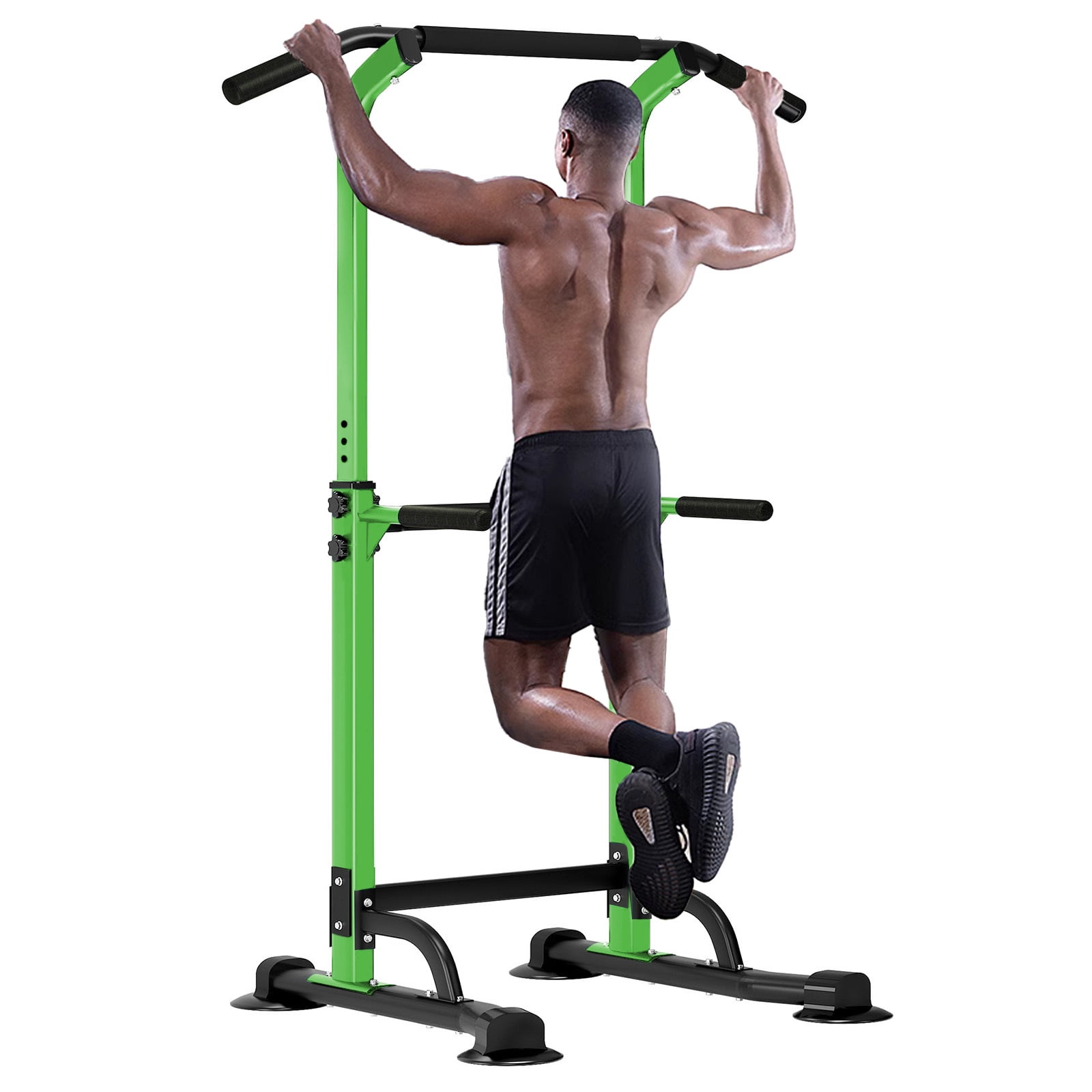 SogesPower Adjustable 83"H Pull up Bar Power Tower Multifunctional Fitness Station for Home