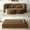 Camel + Corduroy, variant on Modern Floor Sofa with 2 Pillows, Convertible Plush Corduroy Foam-Filled Sleeper Sofa Bed for Living Room Guest Bed, No Assembly Required, Green + Foam