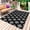 Black, variant on Pink Boho Outdoor Rug 3x5 Ft - Reversible Patio Rug Outdoor Camping Rugs, Aztec Southwest Geometric Ethnic Motifs Washable Indoor Outdoor Area Rugs, Non-Slip Outdoor Carpet Runner for Deck/Porch