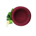 thumbnail image 3 of Dytern Fall,Women's Girls Roll-up Brim Wool Dome Hat Bowler (Wine Red), 3 of 5