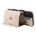 thumbnail image 7 of ELEHOLD Wallet Case for iPhone 16 Plus, PU Leather Flip Case with Crossbody & Wrist Strap,Full Protection Case with Card Slots & Kickstand,Beige, 7 of 7