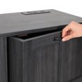 thumbnail image 6 of Uforic Kitchen Storage Cabinet with Shelves & Doors, Sideboard Cabinet for Double 13-gal Trash Bins, Gray, 6 of 8