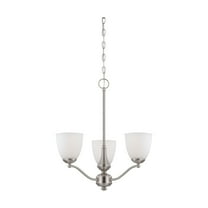 Nuvo 60-5036 - Patton - 3 Light Chandelier (Arms Up) w/ Frosted Glass