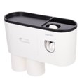 thumbnail image 4 of KAKOWELY Porte-Dentifrice 1 Ensemble de Support Mural pour Brosse à Dents Organisateur de Brosse à Dents Distributeur de Dentifrice Porte-Gobelet 10.79"X5.2"X3.94 Pouces, 4 of 5