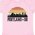 thumbnail image 4 of Inktastic Portland Oregon Skyline Retro Sunset Boys or Girls Baby Bodysuit, 4 of 5