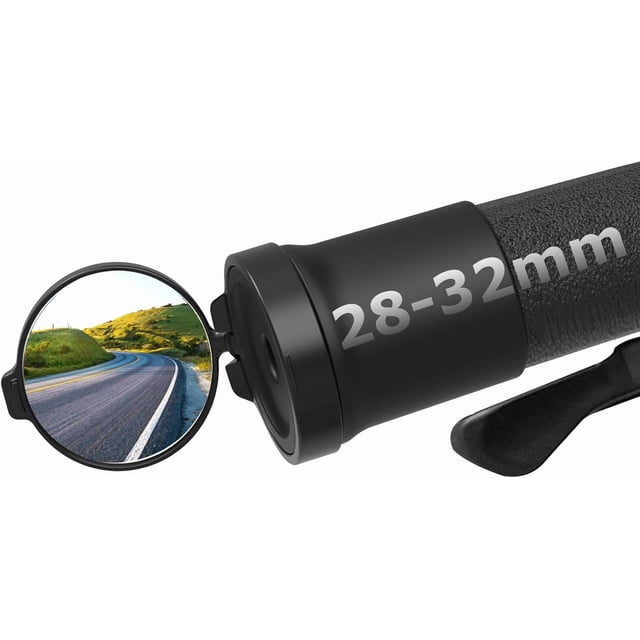 ZOUSSIQI Rétroviseurs de Vélo, Support de Guidon de Rétroviseur de Vélo Portable Rotation 360 Réglable Rétroviseur de Vélo Grand Angle Miroirs de Guidon de Bicyclette pour Vélo Électrique (28-32 mm) CA919-53382
