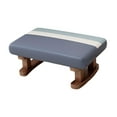 thumbnail image 3 of Silla rectangular moderna, taburete, taburete acolchado, reposapiés otomano pequeño con Azul, 3 of 9