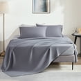 thumbnail image 4 of Sonive 4-Piece Bed Sheet Set - 85gsm Double Brushed Soft Microfiber - Deep Pocket 16 inch Wrinkle Free Fade Resistant Easy Care Bedspread Set (Gull Grey, Full), 4 of 6