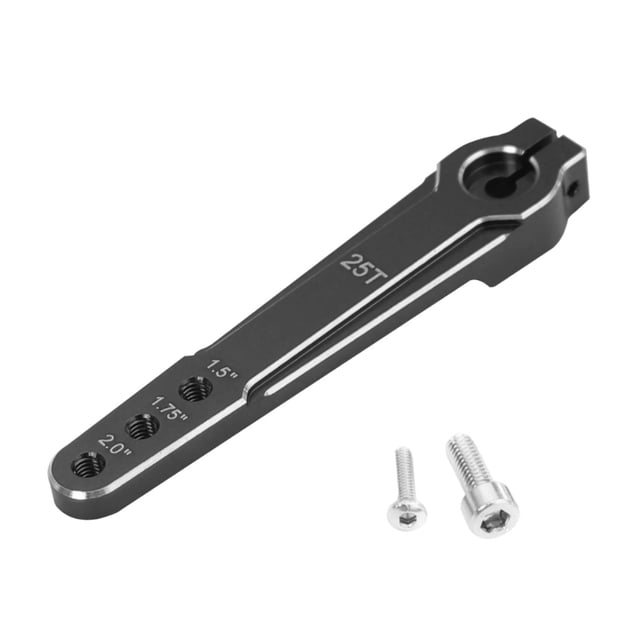 QualitChoice Servo Bras 25T Facile à Installer RC Servo RC Métal pour Pièces d'Hélicoptère RC Rouge Noir 63x8mm