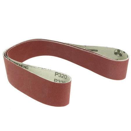

Uxcell 2 x 42 320 Grit Lapped Joint Aluminum Oxide Sanding Belts 3 Pack