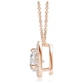 thumbnail image 2 of ANGARA Natural Diamond Trillion Halo Pendant in 14K Rose Gold for Women (Size-5mm| Color-I-J| Clarity-I1-I2) | April Birthstone, Anniversary, Jewelry Gift for Women | Natural Diamond Necklace, 2 of 7