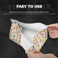 thumbnail image 4 of Uemuo Boho Bunny Pattern Tissue Box Cover Holder, Triangle with Bottom Belt - PVC Leather Decorative Organizer for Tabletop, Bathroom, Car, Office, 4 of 9