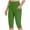 Green, variant on AKOEE Workout Leggings 14'' Knee Length Long Shorts for Women with Pocket High Waist Butt Lifting Yoga Capris (XL, Red)