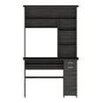 thumbnail image 6 of UrbanPro Modern Engineered Wood Desk With Hutch in Charcoal, 6 of 13