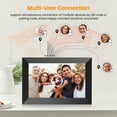 thumbnail image 5 of Mollan WiFi Digital Picture Frame 32GB 10.1inch Electric Smart Photo Frames HD IPS Touch Screen, Auto-Rotate, Wall Mountable, Share Photos/Videos Instantly via Free “Uhale" App from Anywhere, 5 of 12