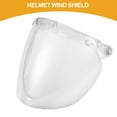 thumbnail image 2 of Unique Bargains 1pc Helmet Wind Shield - Motorcycle  Helmet Visor Replacement Anti-UV - Resin Clear, 2 of 6