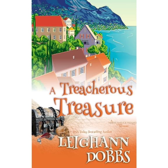 Mooseamuck Island Cozy Mystery A Treacherous Treasure, Book 3, (Paperback)
