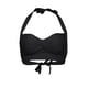 thumbnail image 3 of ICHUANYI Clearance Women's Fashion Sexy Multi Color Swimsuit Halter Ruched High Waist Bikini Tops(Black, XS) Ichuanyi Ichuanyi, 3 of 4