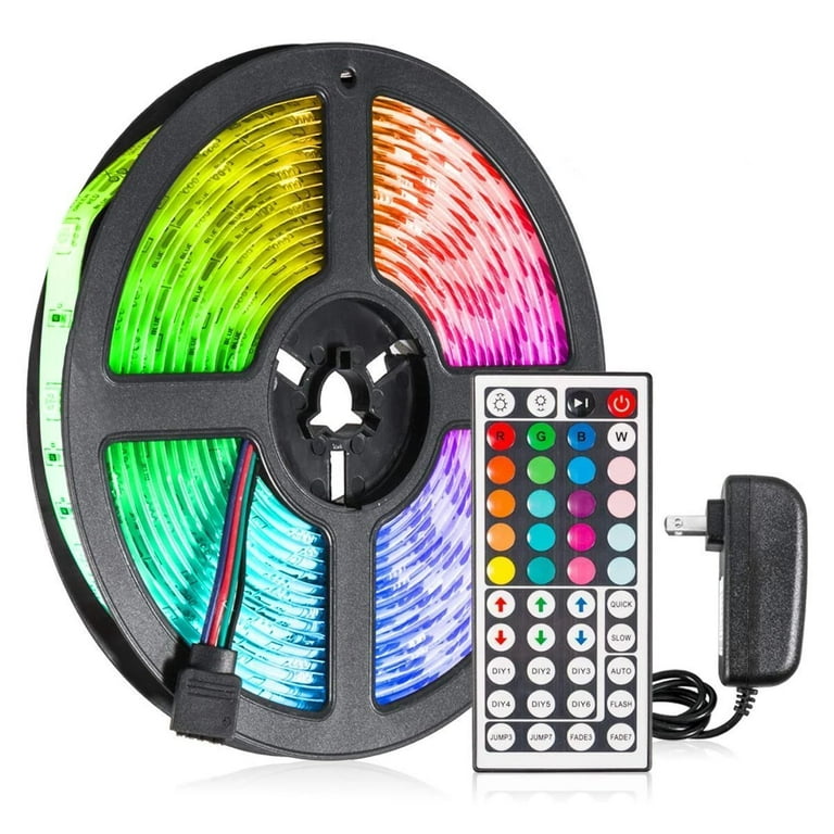 16ft Multicolor Flexible LED Tape Strip Light Kit Waterproof with