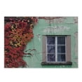 thumbnail image 1 of Autumn Cutting Board, Fall Ivy on Old House Walls Left Countryside Mansion Vintage Architecture Design, Decorative Tempered Glass Cutting and Serving Board, Small Size, Red Mint Green, by Ambesonne, 1 of 1