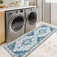 thumbnail image 5 of LOKHOM 2' x 6' Bohemian Runner Rug for Hallway, Non Slip Machine Washable Medallion Area Rugs for Kitchen, Laundry, Living Room,Teal, 5 of 11