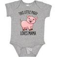 thumbnail image 3 of Inktastic This Little Piggy Loves Mama- cute Boys or Girls Baby Bodysuit, 3 of 5