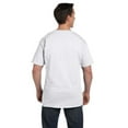 thumbnail image 2 of The Hanes 61 oz Beefy-T with Pocket WHITE L, 2 of 4