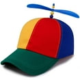 thumbnail image 1 of Gorro de hélice colorido | Gorro de hélice 100 % algodón transpirable | Gorro de helicóptero | Gorra de helicóptero | Gorra de béisbol para adultos y niños - Tamaño ajustable (color), 1 of 7