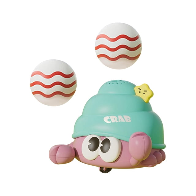 Bola electrónica juguete que sopla juguete Montessori bebé educación temprana encantador USB alimentado lindo animales juguete para niños regalo de Azul rosado